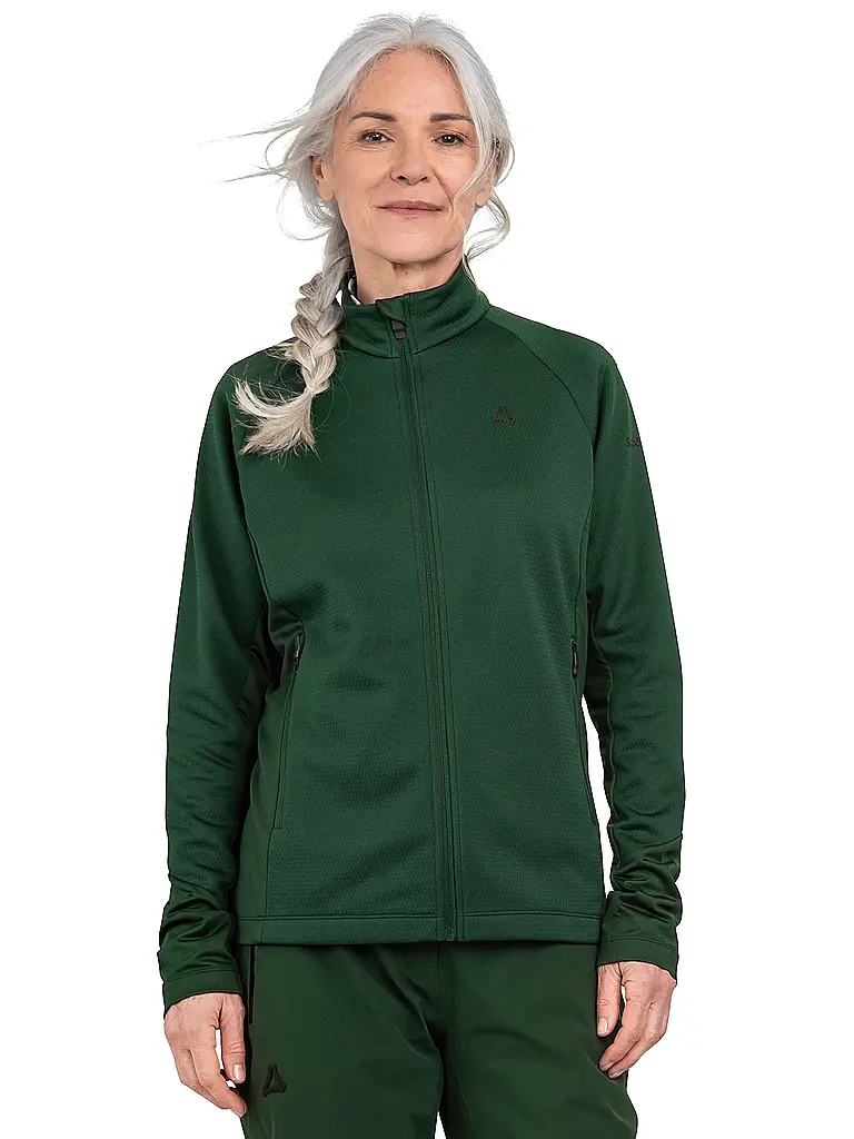 SCHÖFFEL | Giacca in pile da donna Style Wakeland | Verde scuro