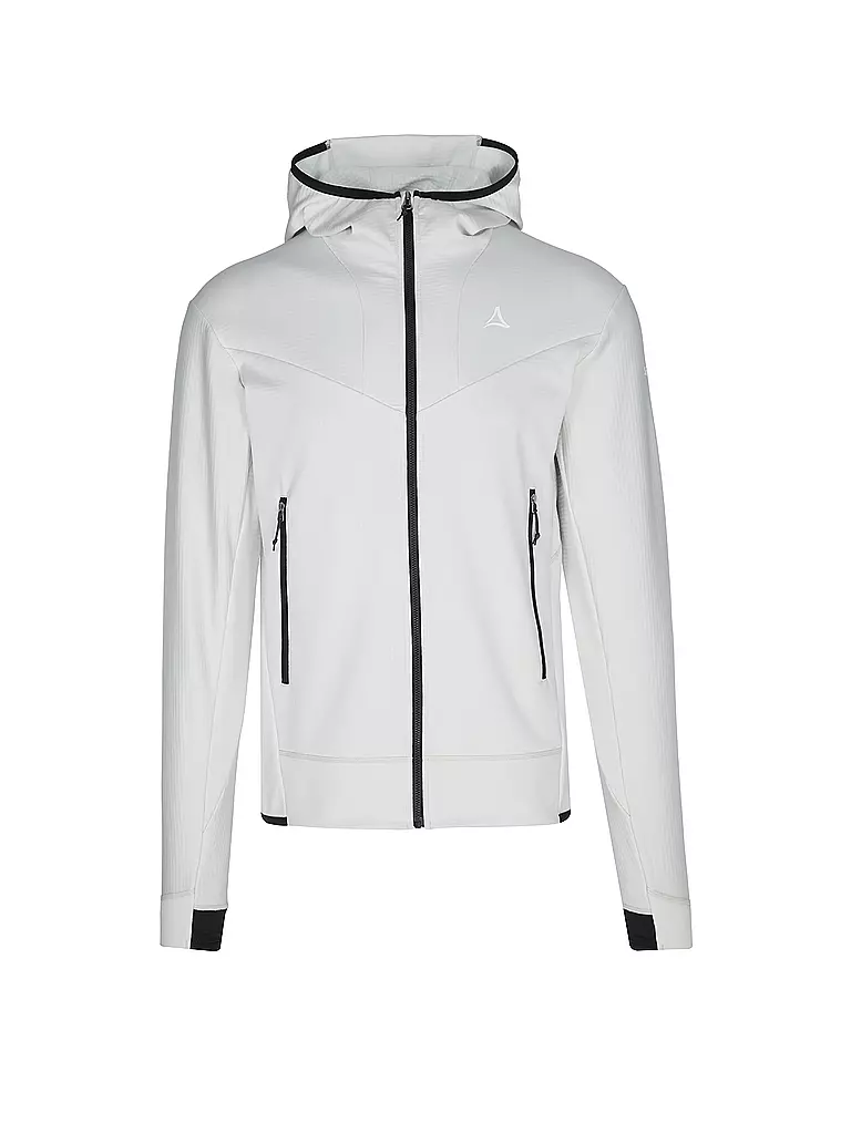 SCHÖFFEL | Giacca in pile da uomo Style Blaueis con cappuccio | Bianco