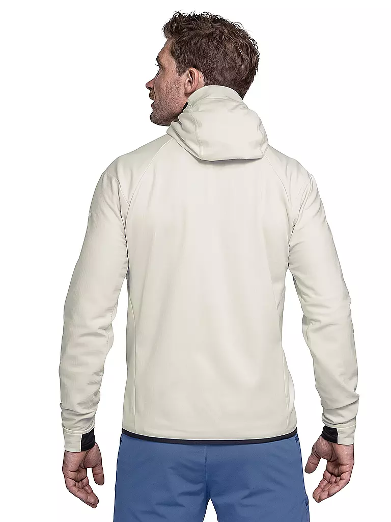 SCHÖFFEL | Giacca in pile da uomo Style Blaueis con cappuccio | Bianco
