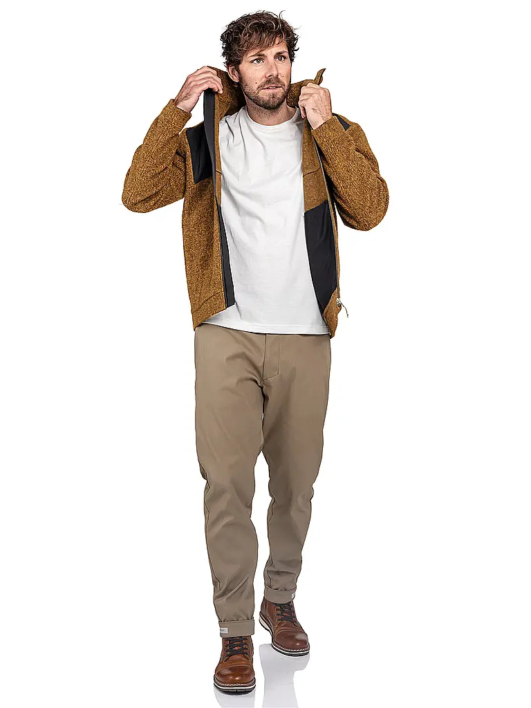 SCHÖFFEL | Giacca in pile da uomo Style Canterbury | Senape