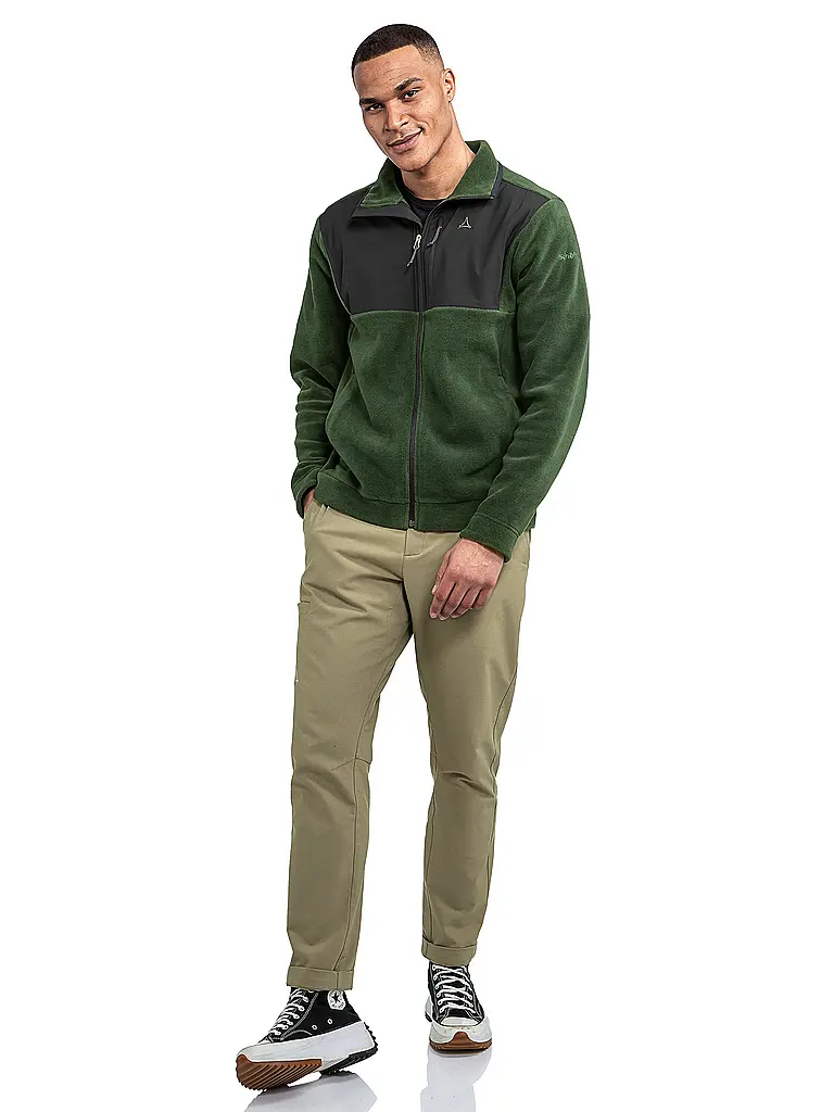 SCHÖFFEL | Giacca in pile da uomo Style Gregale | Verde scuro