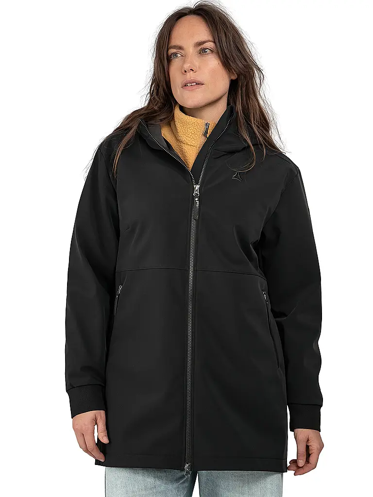 SCHÖFFEL | Giacca softshell da donna Style Suavio con cappuccio | Nero