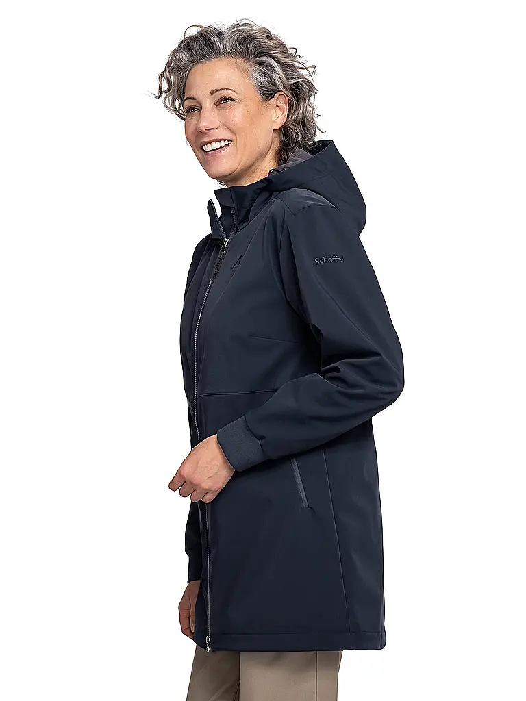 SCHÖFFEL | Giacca softshell da donna Style Suavio con cappuccio | Blu scuro