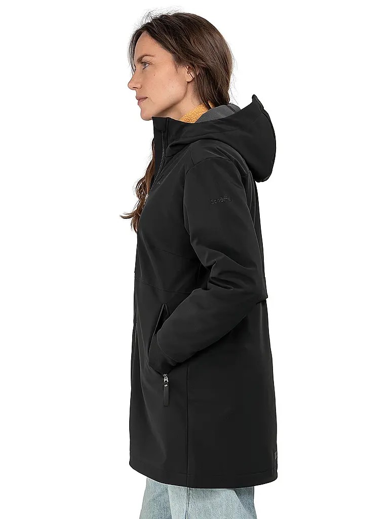 SCHÖFFEL | Giacca softshell da donna Style Suavio con cappuccio | Nero