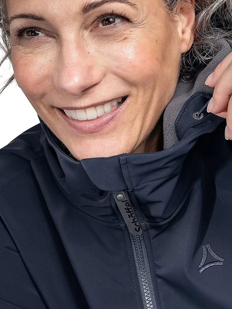 SCHÖFFEL | Giacca softshell da donna Style Suavio con cappuccio | Blu scuro