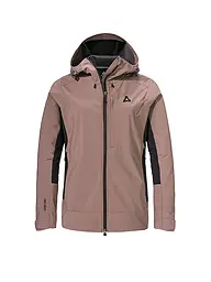 SCHÖFFEL | Giacca softshell da turismo da donna Milagle con cappuccio | Marrone chiaro