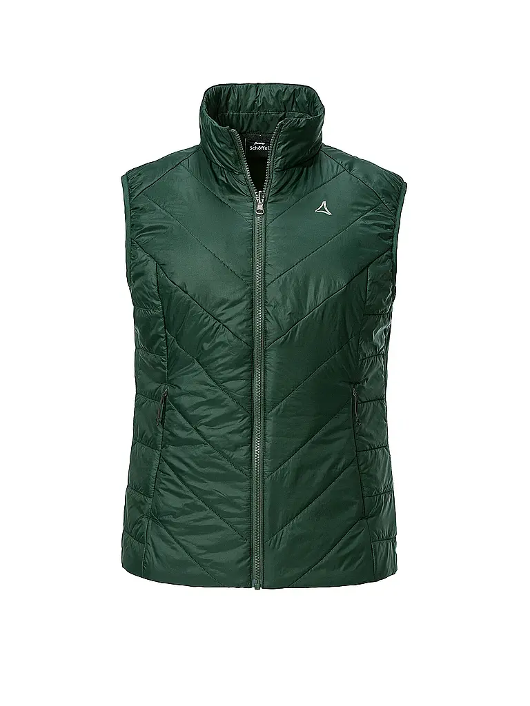 SCHÖFFEL | Gilet isolante da donna Yew ZipIn | Verde scuro
