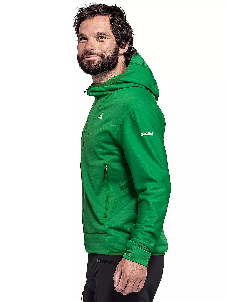 SCHÖFFEL | Herren Fleecejacke Style Blaueis Hoodie | Verde