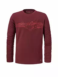 SCHÖFFEL | Herren Funktionsshirt Tenzel | Rosso scuro