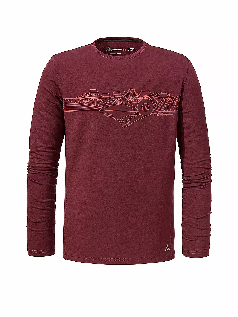 SCHÖFFEL | Herren Funktionsshirt Tenzel | Rosso scuro