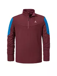 SCHÖFFEL | Herren Funktions Zipshirt Fiss M | Rosso scuro