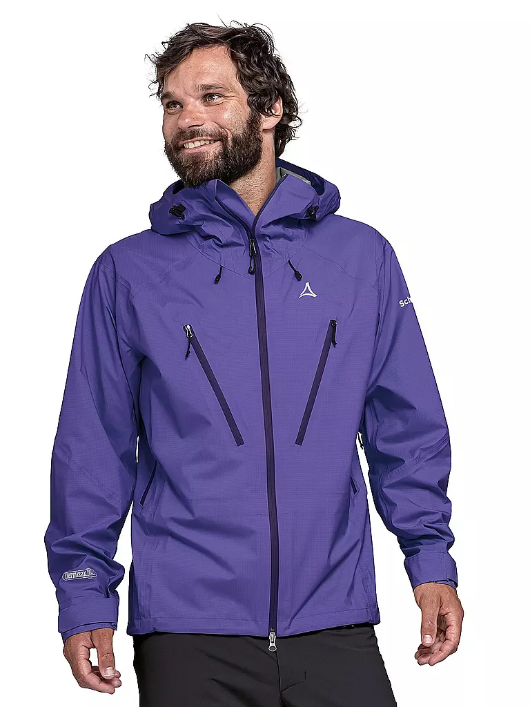 SCHÖFFEL | Herren Wanderjacke Style Blaueis 3L Hoodie | Lilla