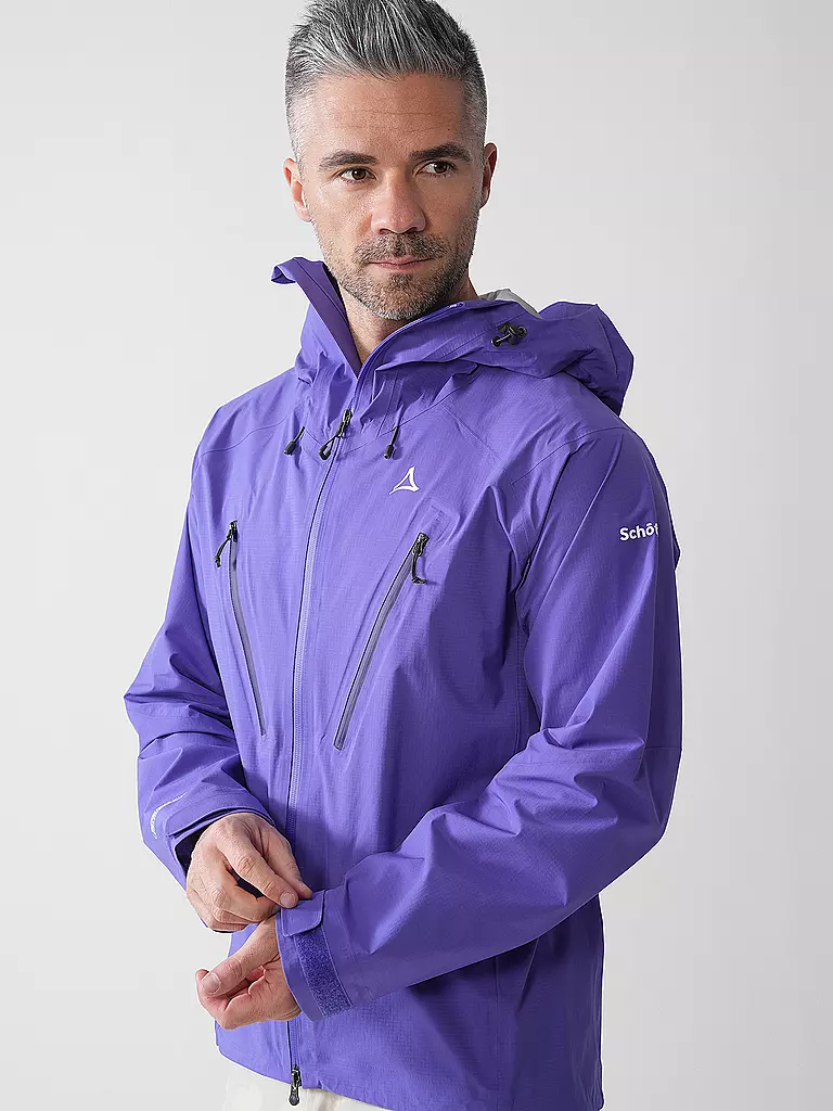 SCHÖFFEL | Herren Wanderjacke Style Blaueis 3L Hoodie | Lilla