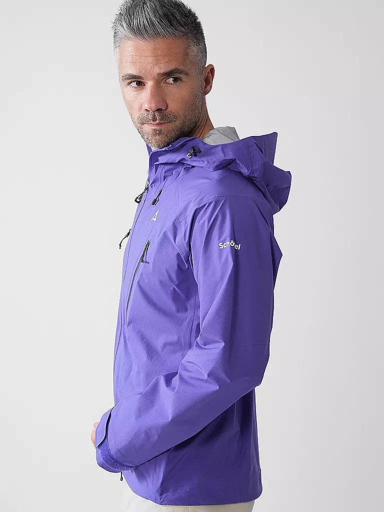 SCHÖFFEL | Herren Wanderjacke Style Blaueis 3L Hoodie | Lilla