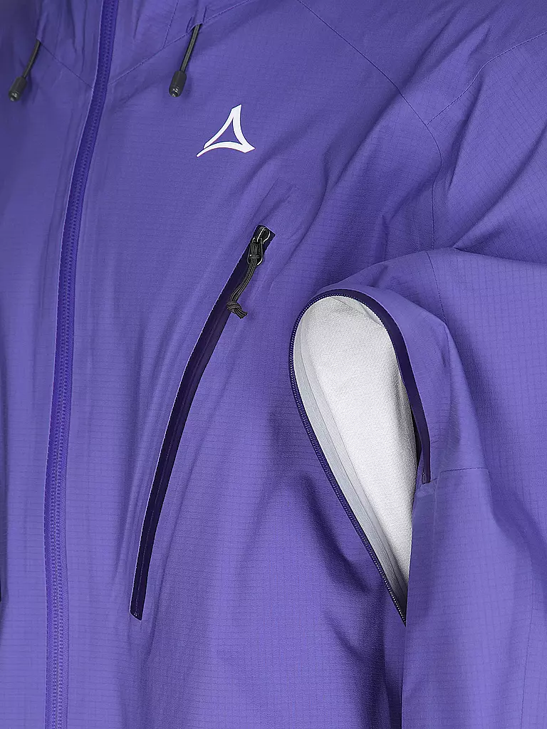 SCHÖFFEL | Herren Wanderjacke Style Blaueis 3L Hoodie | Lilla