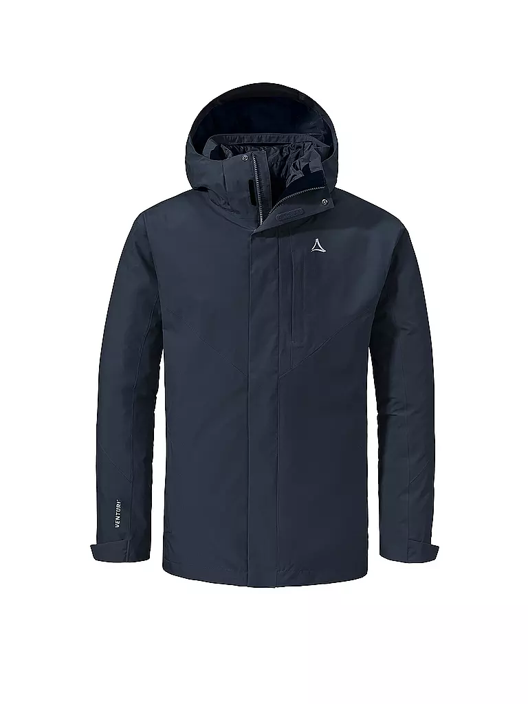 SCHÖFFEL | Herren Wanderjacke Tamina 3in1 Hoodie | Blu scuro