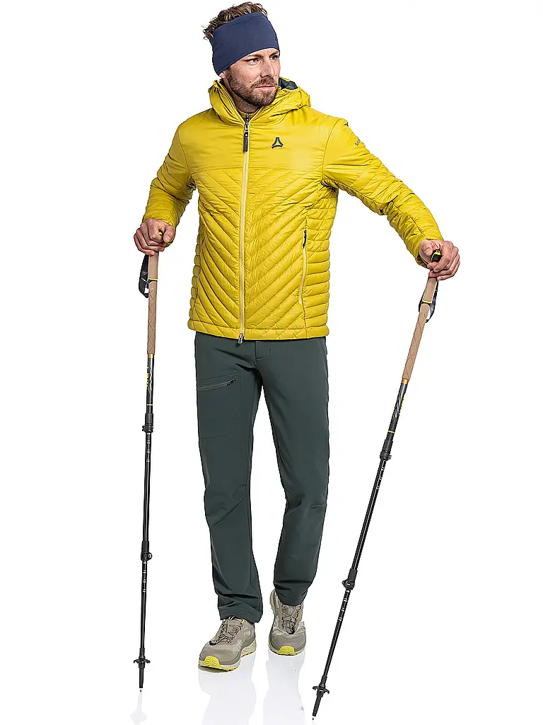 SCHÖFFEL | Iso Giacca da uomo con cappuccio e piumino Cascata | Oro