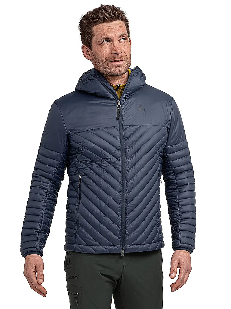 SCHÖFFEL | Iso Giacca da uomo con cappuccio e piumino Cascata | Blu scuro