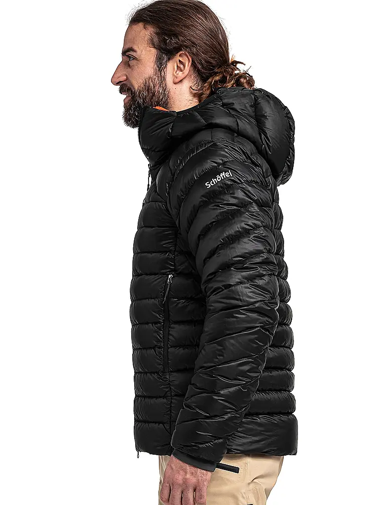 SCHÖFFEL | Isogiacca da uomo Silvretta Down Hoodie | Nero
