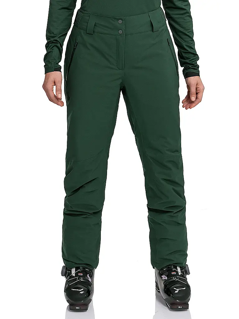 SCHÖFFEL | Pantaloni da sci da donna Style Pine | Verde scuro