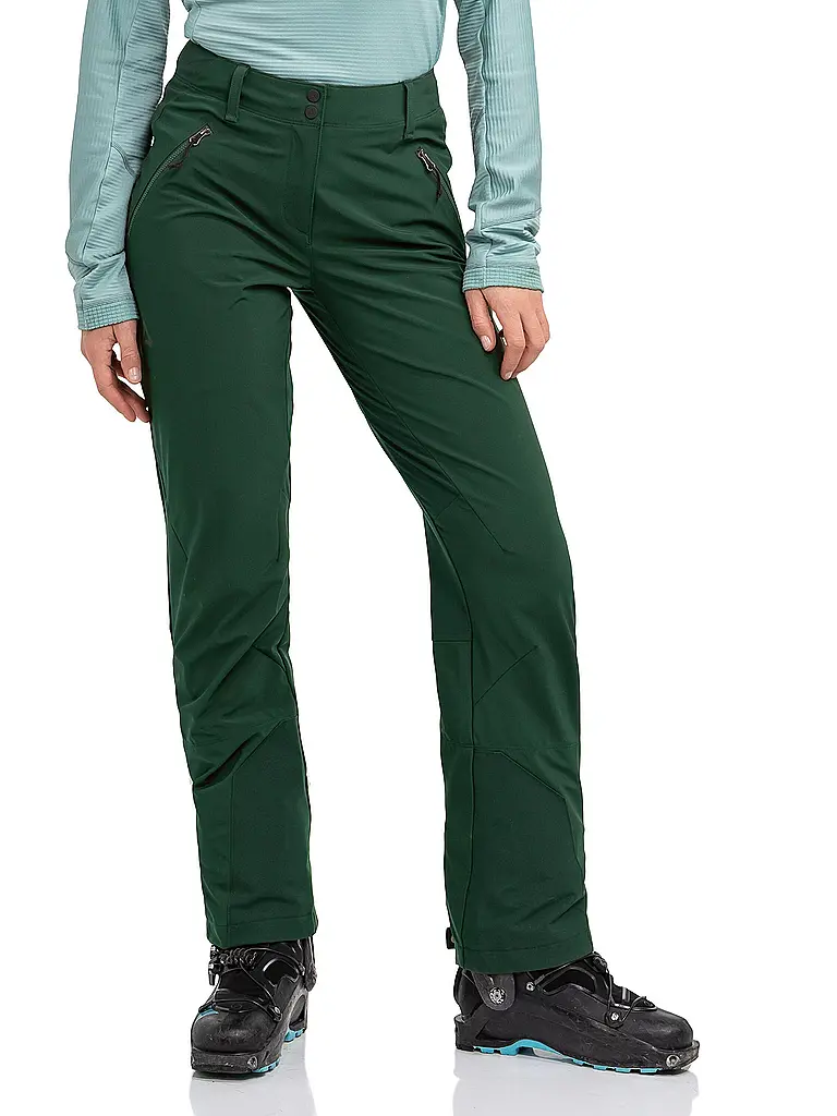 SCHÖFFEL | Pantaloni softshell da turismo da donna Milagle | Verde scuro
