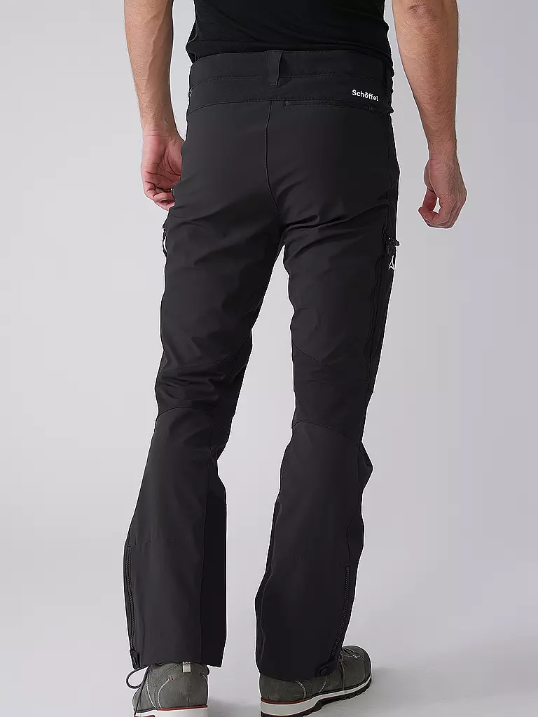 SCHÖFFEL | Pantaloni softshell da uomo per escursioni Matrei M | Nero
