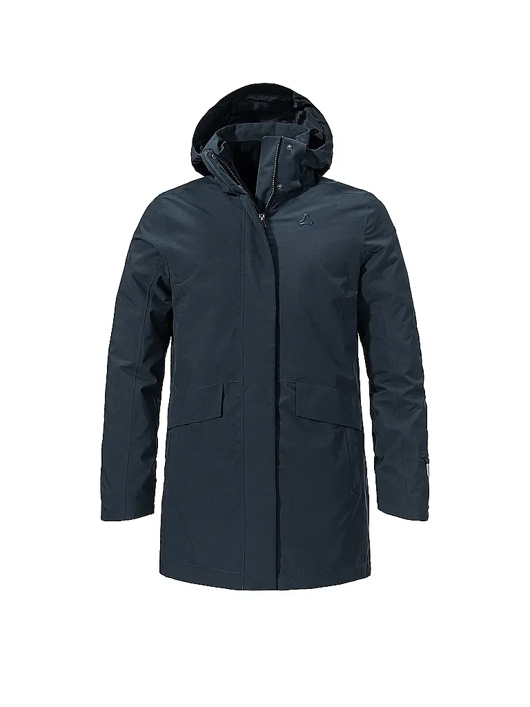 SCHÖFFEL | Parka invernale da donna 3in1 Style Borkol con cappuccio | Blu scuro