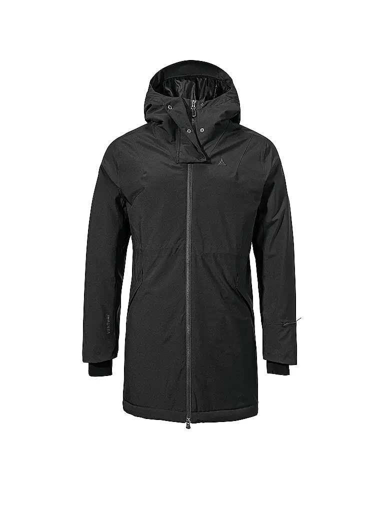 SCHÖFFEL | Parka invernale da donna Crivat 2L con cappuccio | Nero