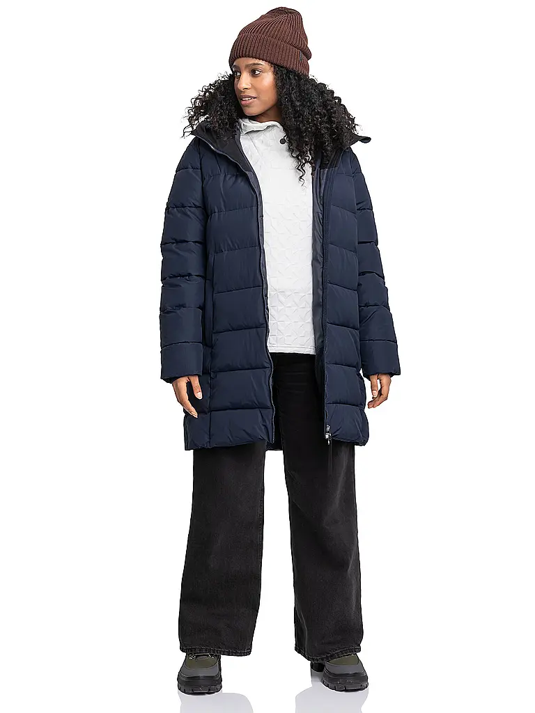 SCHÖFFEL | Parka invernale da donna Style Boslix con cappuccio | Blu scuro