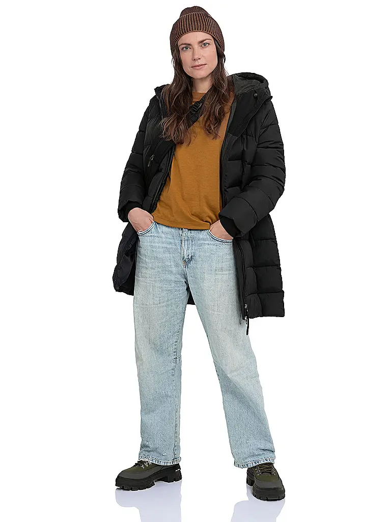 SCHÖFFEL | Parka invernale da donna Style Boslix con cappuccio | Nero