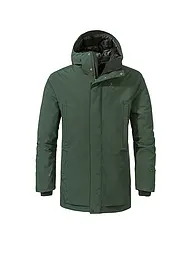 SCHÖFFEL | Parka invernale da uomo Crivat 2L con cappuccio isolato | Verde scuro