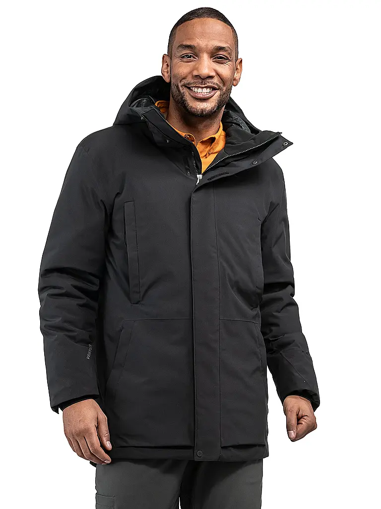 SCHÖFFEL | Parka invernale da uomo Crivat 2L con cappuccio isolato | Nero