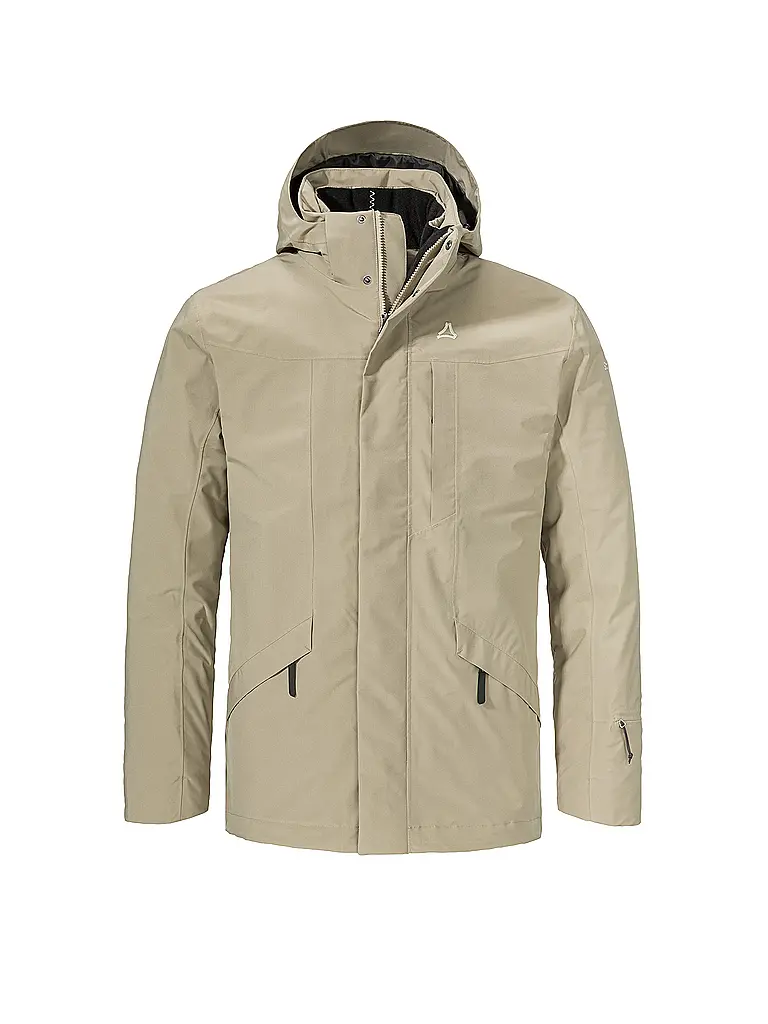 SCHÖFFEL | Parka invernale da uomo Style Borkol con cappuccio 3in1 | Cammello