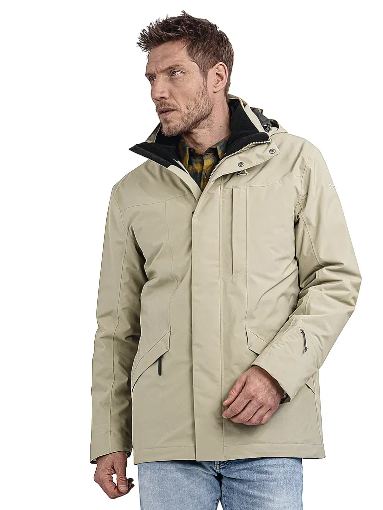 SCHÖFFEL | Parka invernale da uomo Style Borkol con cappuccio 3in1 | Cammello
