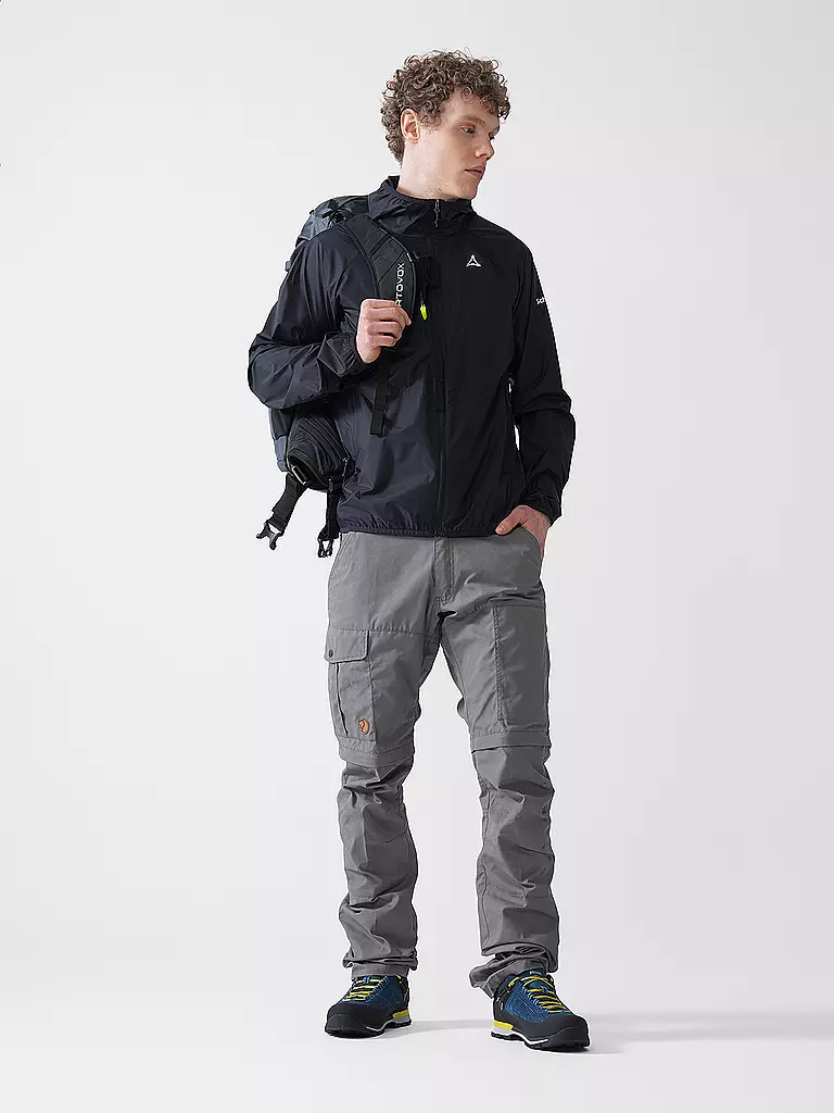 SCHÖFFEL | Windbreaker Wutach Hoodie da uomo | Nero
