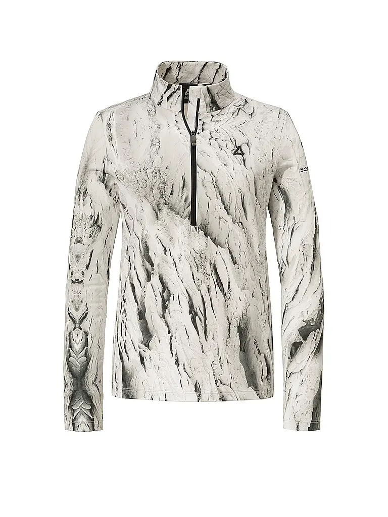 SCHÖFFEL | Zipshirt intimo da donna Schöffel x Tom Hegen | Bianco