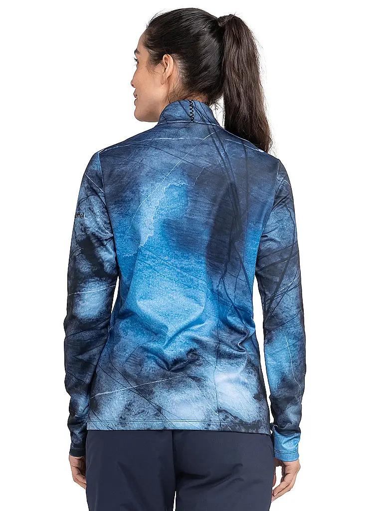 SCHÖFFEL | Zipshirt intimo da donna Schöffel x Tom Hegen | Blu scuro