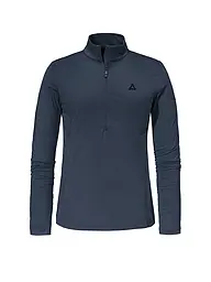 SCHÖFFEL | Zipshirt intimo da donna Style Pine | Blu scuro