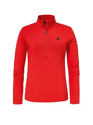 SCHÖFFEL | Zipshirt intimo da donna Style Pine | Rosso