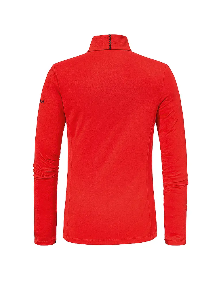 SCHÖFFEL | Zipshirt intimo da donna Style Pine | Rosso