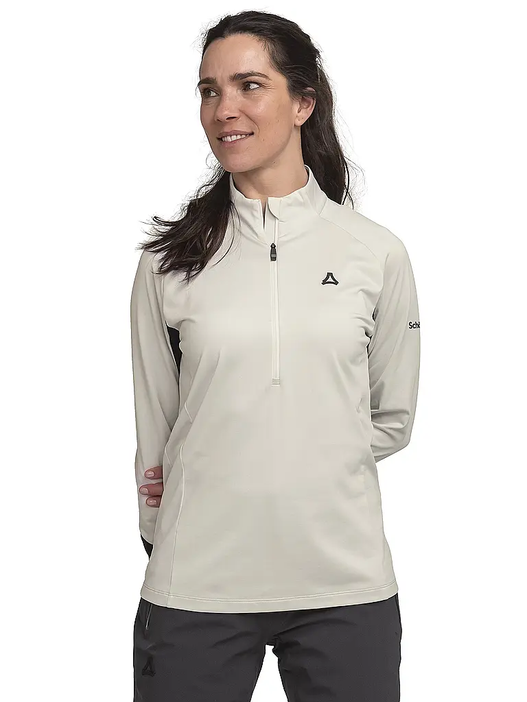 SCHÖFFEL | Zipshirt intimo da donna Style Safoon | Crema