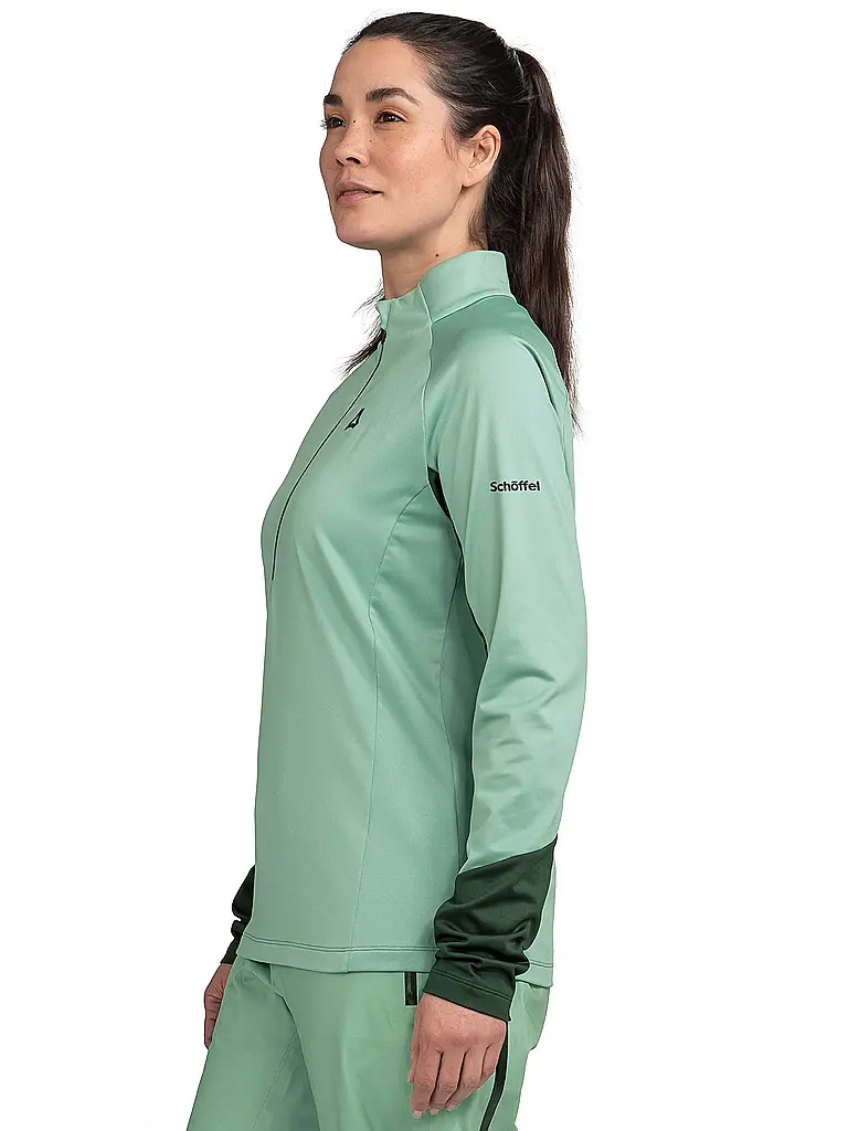 SCHÖFFEL | Zipshirt intimo da donna Style Safoon | Verde chiaro