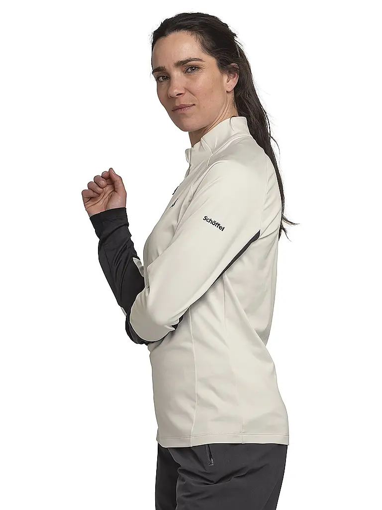 SCHÖFFEL | Zipshirt intimo da donna Style Safoon | Crema