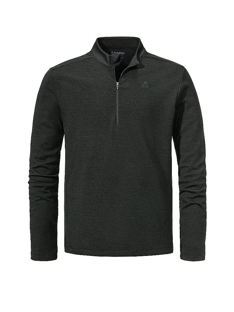 SCHÖFFEL | Zipshirt intimo da uomo Style Canyfer | Nero