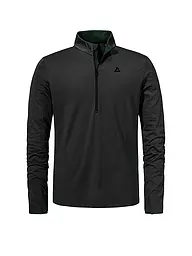 SCHÖFFEL | Zipshirt intimo da uomo Style Pine | Nero
