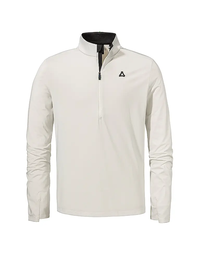 SCHÖFFEL | Zipshirt intimo da uomo Style Pine | Crema