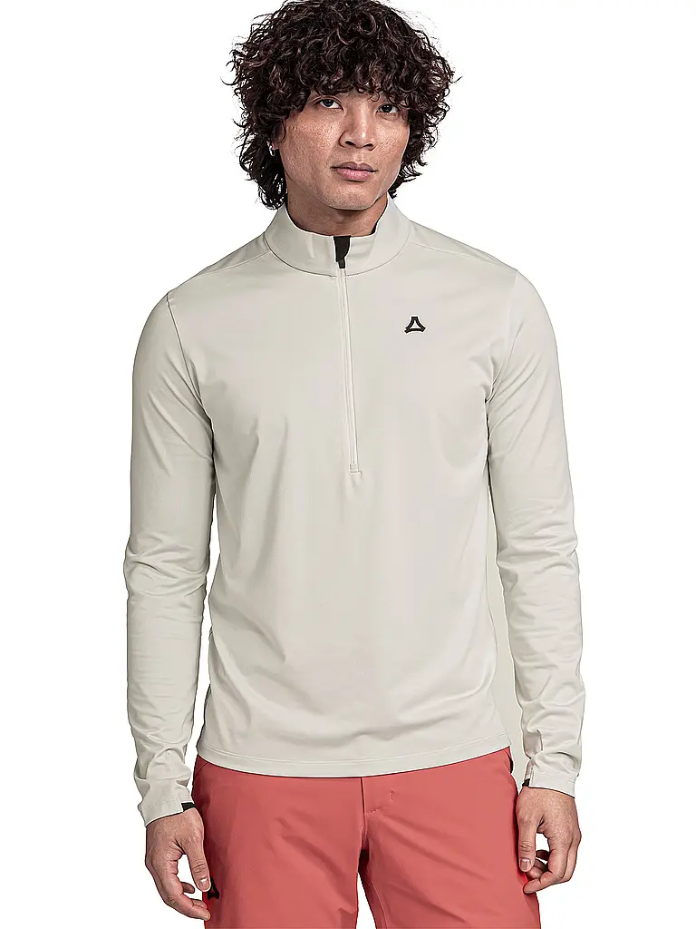 SCHÖFFEL | Zipshirt intimo da uomo Style Pine | Crema