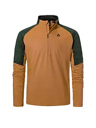 SCHÖFFEL | Zipshirt intimo da uomo Style Safoon | Senape