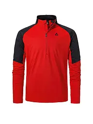 SCHÖFFEL | Zipshirt intimo da uomo Style Safoon | Rosso