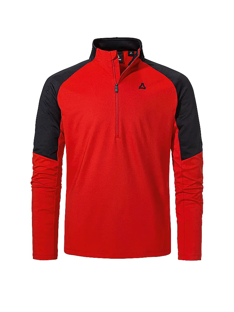 SCHÖFFEL | Zipshirt intimo da uomo Style Safoon | Rosso